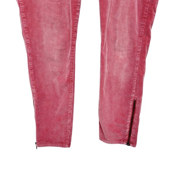 Picaro Corduroy pants Skinny The Letterpress Womens Red With Ankle Zippers SZ 29 - Picture 9 of 16